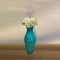 Uniquewise 21" Modern Bamboo Floor Vase Flared Design for Dining Room Living Room and Entryway Décor Ideal for Dried Branches Sticks Long Stems Artificial Flowers, & Contemporary Home Styling